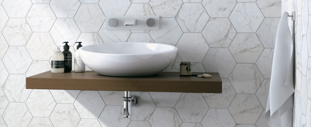 Ljust badrum inspiration Carrara
